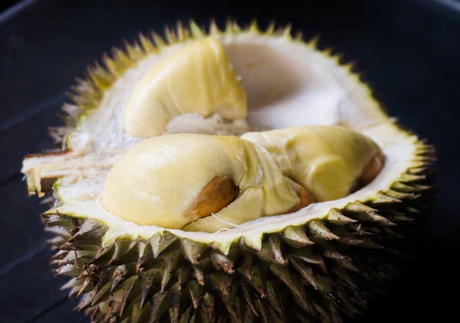 owoc durian w środku