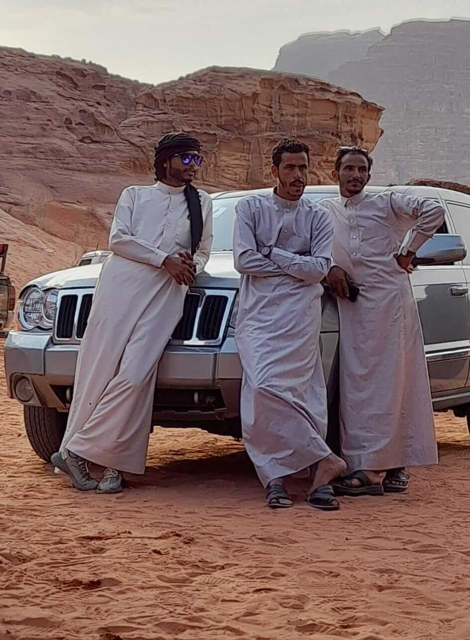 Jeep na pustyni Wadi Rum