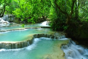 wodospad w laosie
